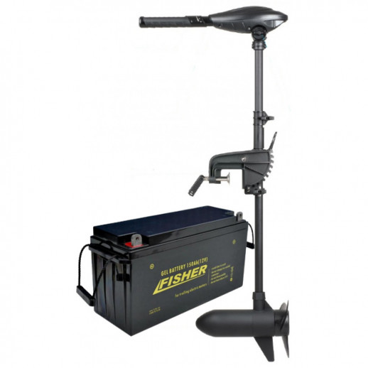 Электромотор Haswing Osapian (E) 55Lbs 12V 50703 + гель Fisher 150Ah