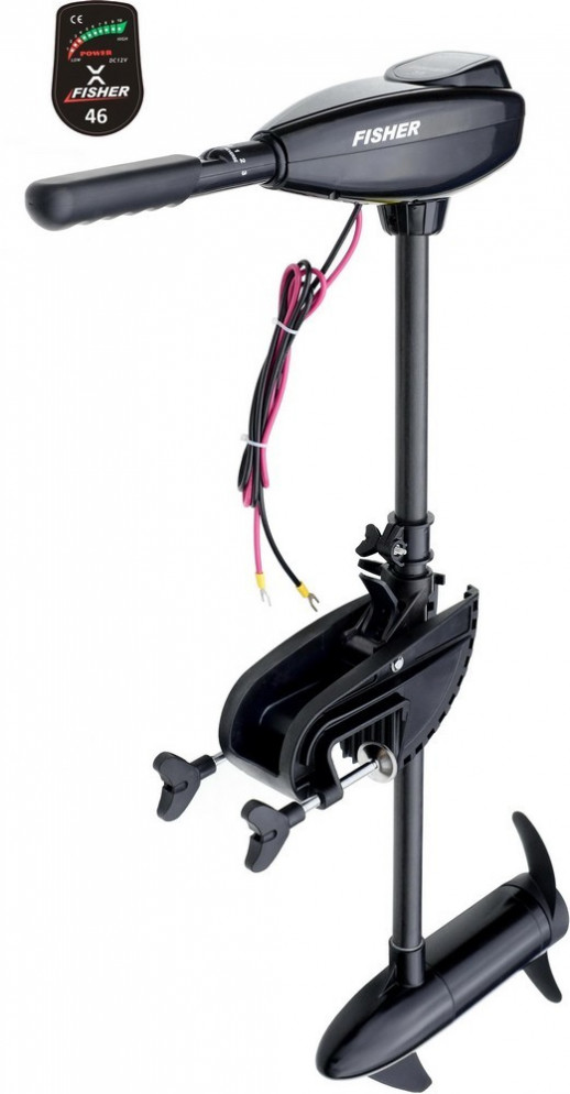 Электромотор Fisher 46 + аккумулятор гел 120Ah