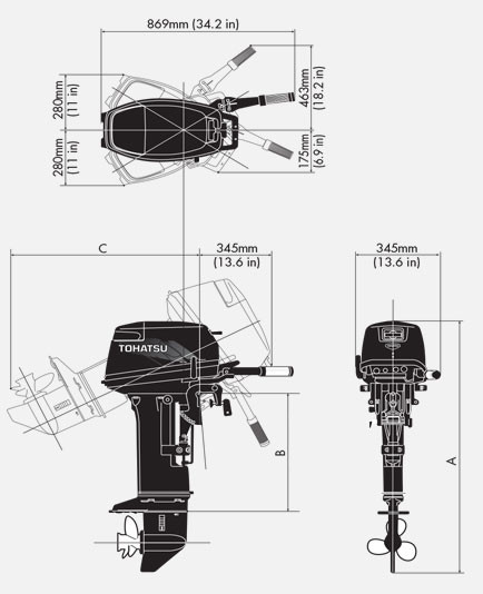 Лодочный мотор Tohatsu M18E2 S