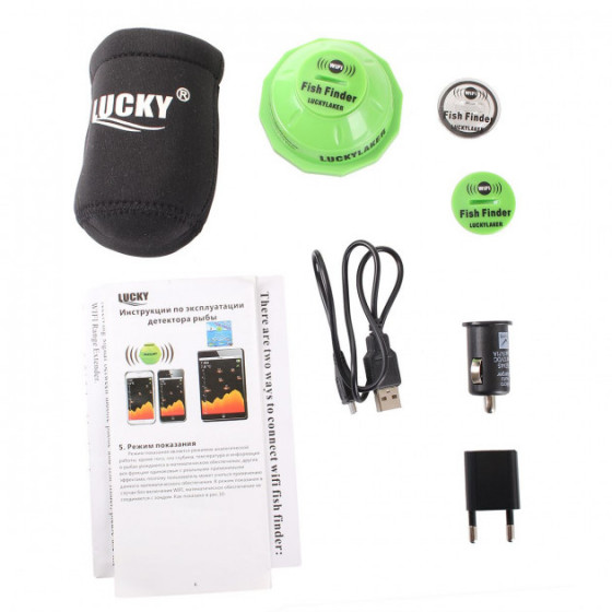  Беспроводной эхолот Lucky FF916 с усилителем Wi-Fi