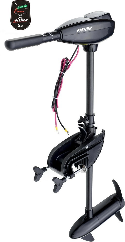 Электромотор Fisher 55 + 2 аккумулятора гель по 80Ah