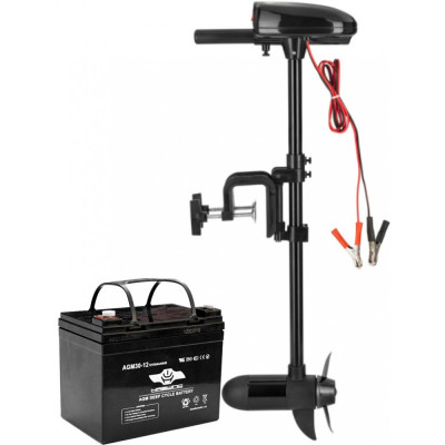 Электромотор Haibo T18 + AGM Haswing 30Ah