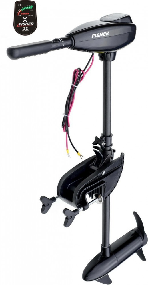 Электромотор Fisher 32 + аккумулятор agm 80Ah