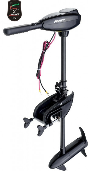 Электромотор Fisher 55 + 2 аккумулятора agm 80Ah