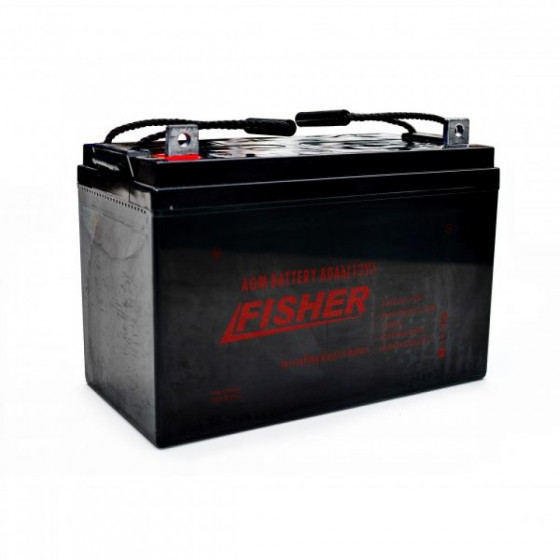 Электромотор Fisher 55 + 2 аккумулятора agm 80Ah