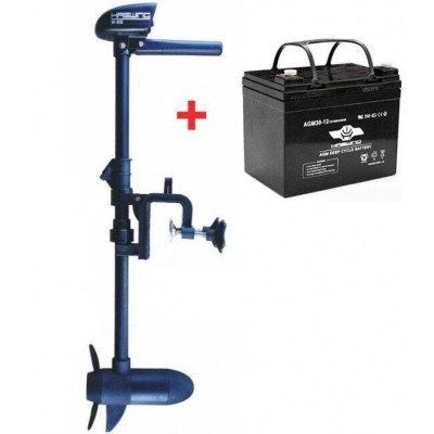 Электромотор Haswing W-20 12V 20LBS + agm Haswing 30Ah
