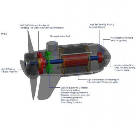 Электромотор Fisher 250 24V