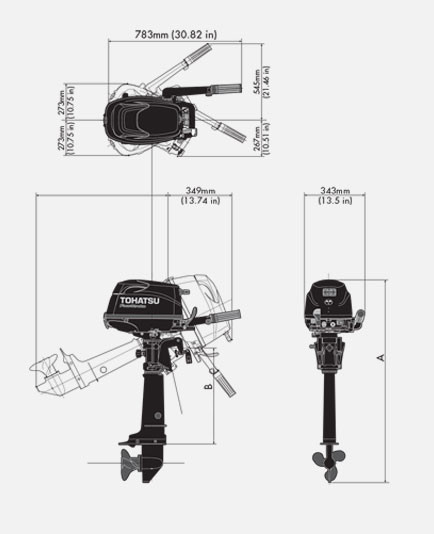Лодочный мотор Tohatsu MFS5CD S