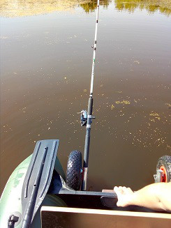 Держатель спиннинга на транцевые колеса Fishing TR