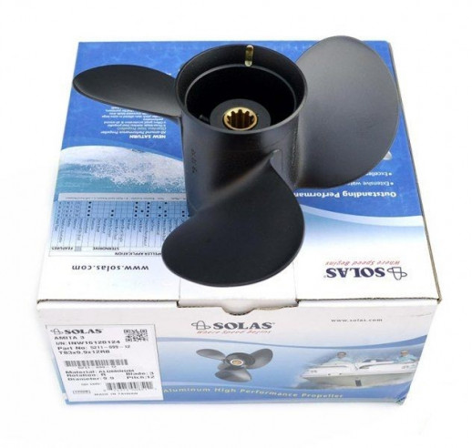 Гребной винт Solas для мотора Honda/Mecrury/Tohatsu 25-30 л/с 5211-099-13 алюминиевый