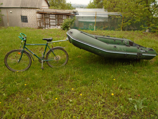 Прицепное устройство "ВЕЛО" для надувных лодок