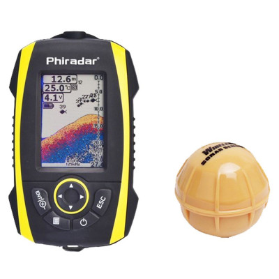 Переносной цветной эхолот Phiradar FF288W c беспроводным датчиком