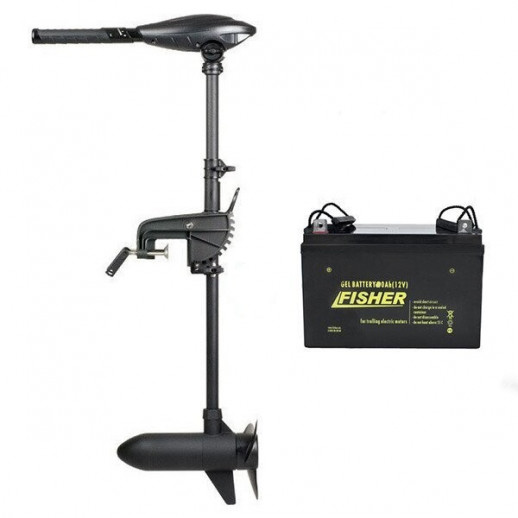 Электромотор Haswing Osapian (E) 40Lbs 12V + гель Fisher 120Ah